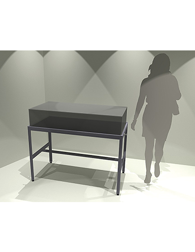 Vitrine table Moderne cloche tout verre