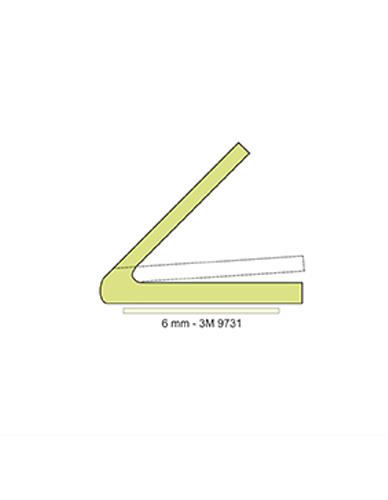 Joint silicone anti-poussière pour vitrines FE-04