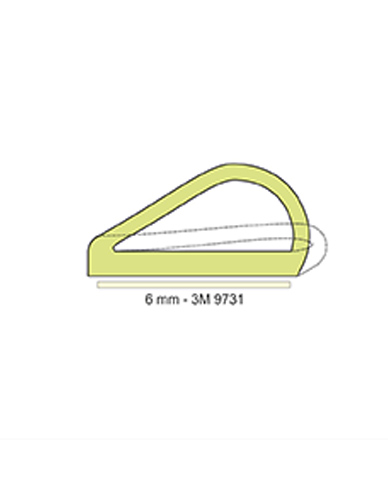 Joint silicone anti-poussière pour vitrines FE-05