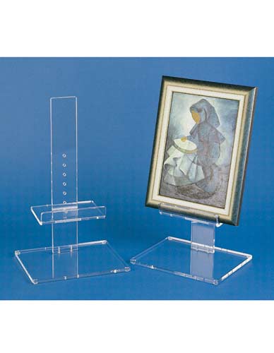 Chevalet droit réglable en plexi