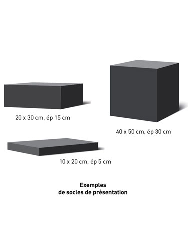 Plateau et socle de présentation