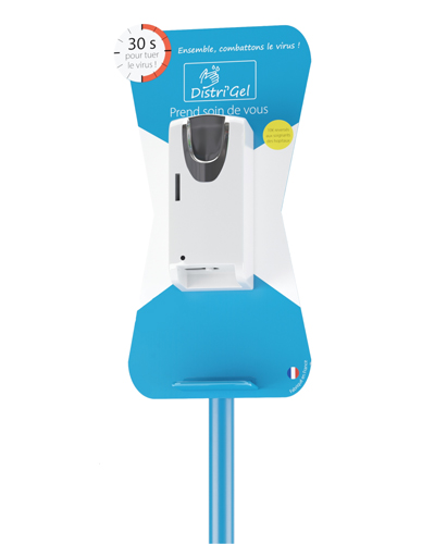 Distributeur de gel hydro alcoolique