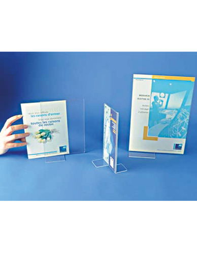 Porte visuel tout plexi