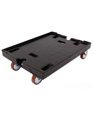 Socle et plateau roulant pour bac gerbable