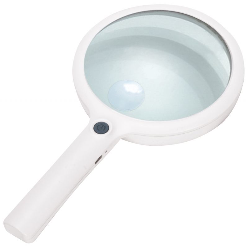 Loupe à main éclairante