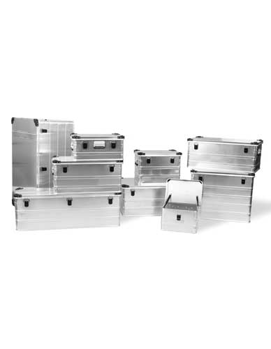 Malle en aluminium superposable