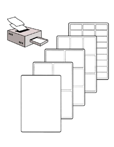 Etiquettes adhésives en papier permanent