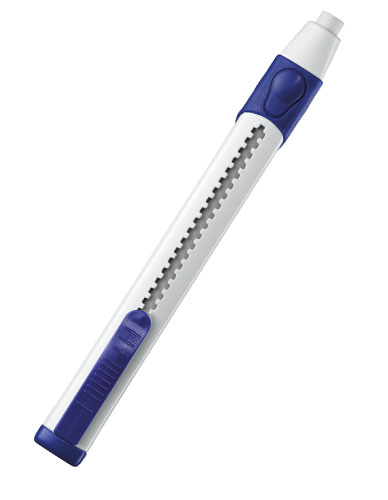 Stylo pour gomme plastique